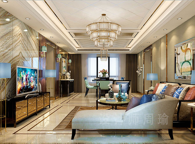 欧美插护士的骚穴世纪江尚三室两厅168平装修设计效果欣赏
